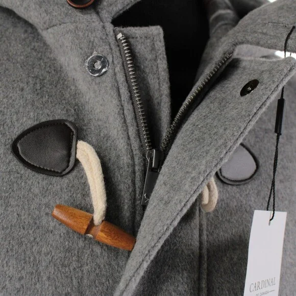 Cardinal of Canada NWT Wool Blend Duffle Coat Size L (42-44) US McBride In Gray